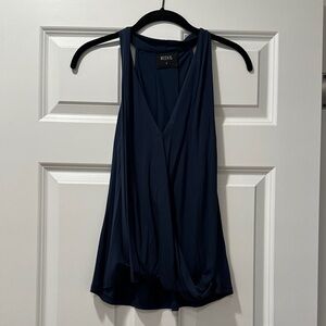 Women's Navy Blue Sleeveless Top